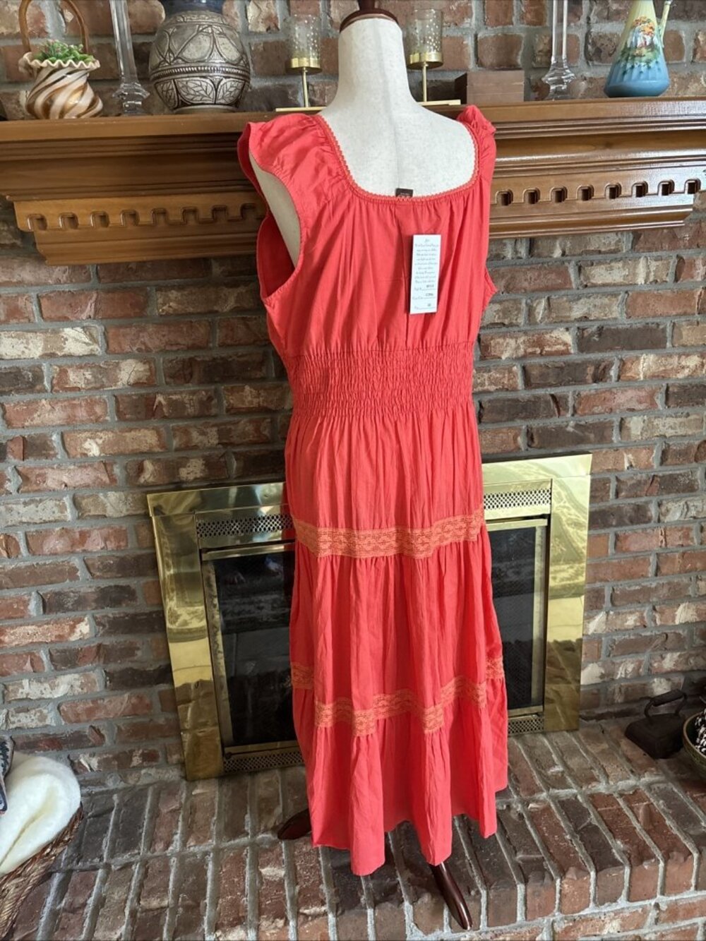 speed control new york dress Coral Maxi Size 3X NWT - Picture 4 of 8
